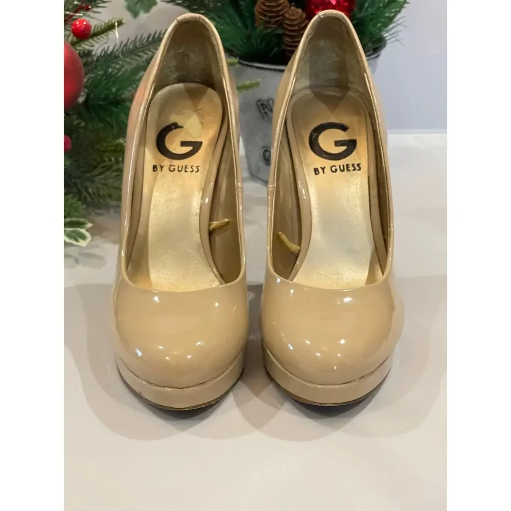 Guess Women's High Heeled Shoes Beige Size 5.5